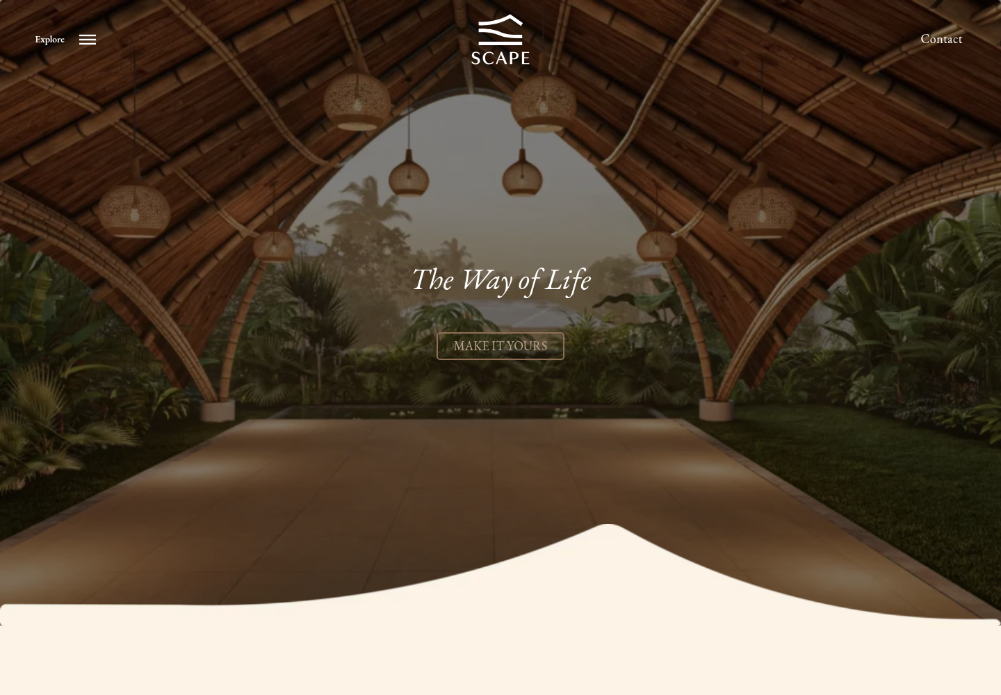 Scape Living website screenshot