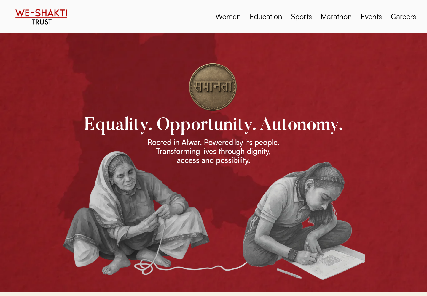 We Shakti Trust website screenshot